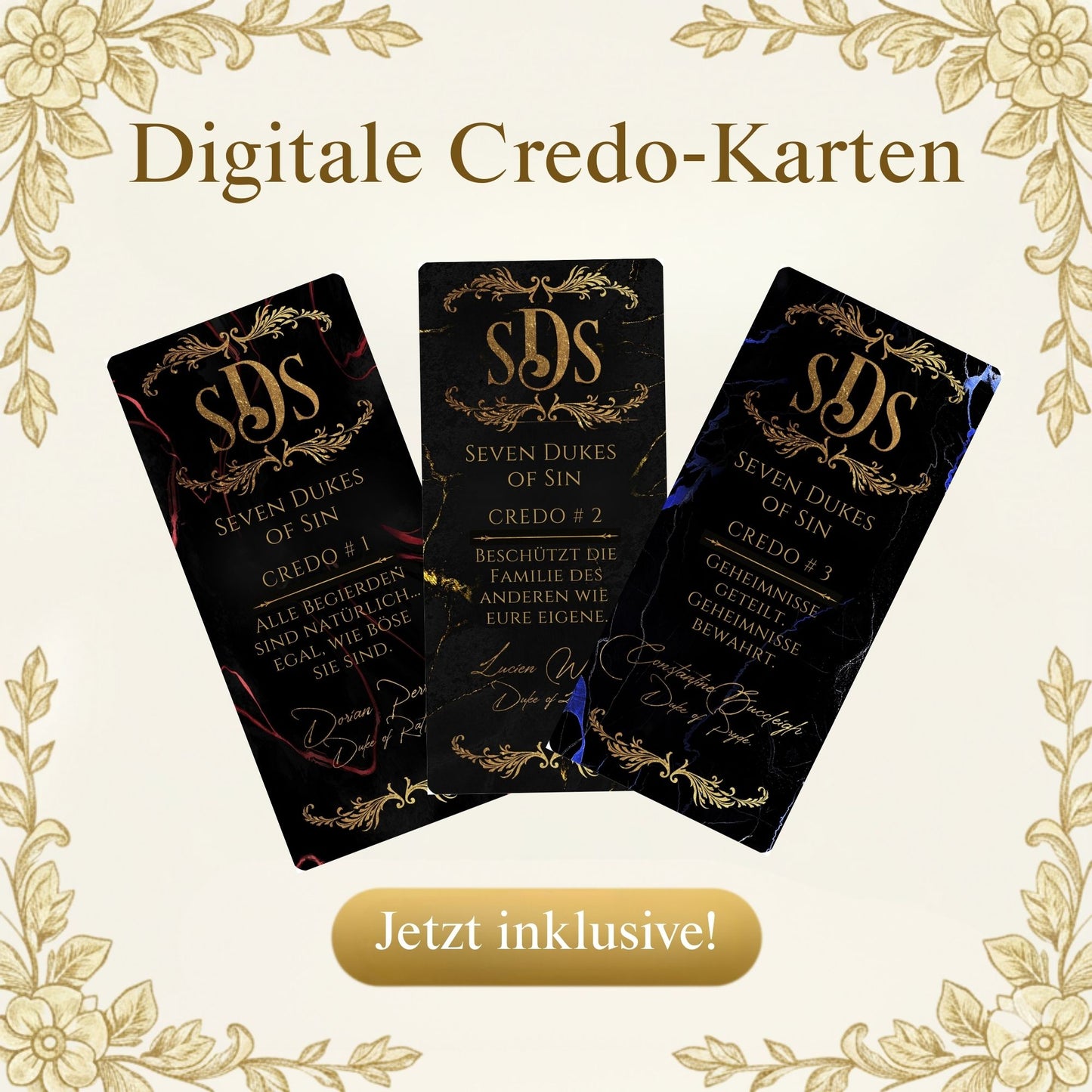 Drei Digitale Credo-Karten