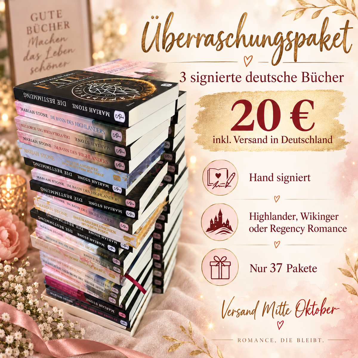 Überraschungspaket – 3 signierte Bücher für 20 €