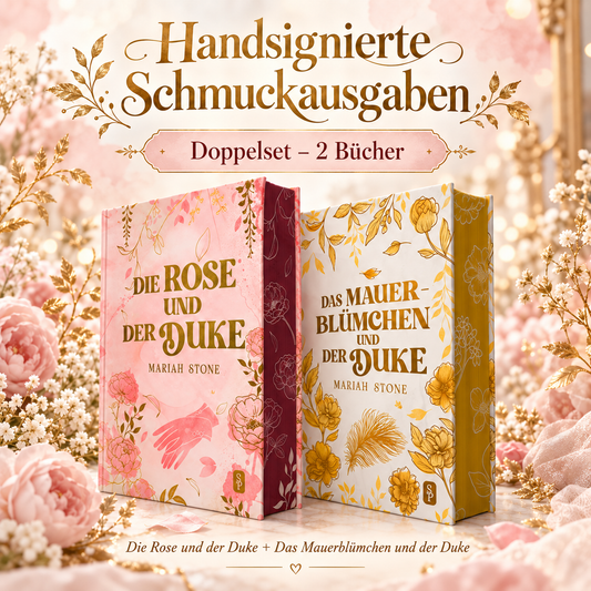 2 Schmuckausgaben: Die Rose (Buch 1) + Das Mauerblümchen (Buch 2)